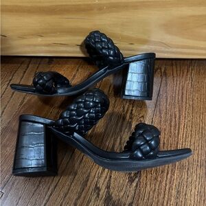 Dolce Vita Black Braided Heels
